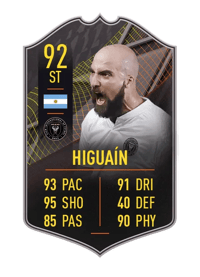 Gonzalo Higuaín STORYLINE 92 OVR