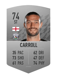 Andy Carroll Common 74 OVR