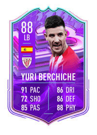Yuri Berchiche FUT Birthday 88 OVR