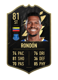 Salomón Rondón Team of the Week 81 OVR