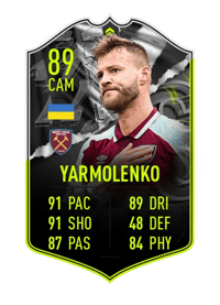 Andriy Yarmolenko SHOWDOWN PLUS 89 OVR