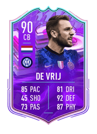 Stefan de Vrij FUT Birthday 90 OVR