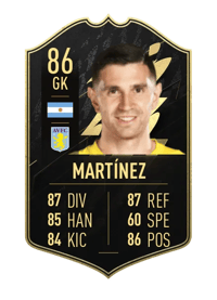 Emiliano Martínez Team of the Week 86 OVR