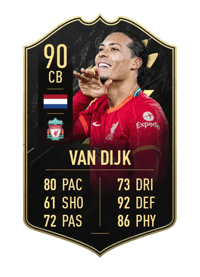 Virgil van Dijk Team of the Week 90 OVR