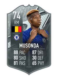 Charly Musonda SILVER STARS 74 OVR