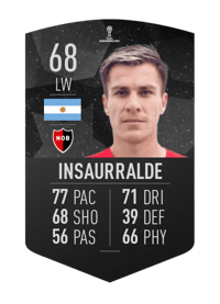 Cristian Insaurralde CONMEBOL SUDAMERICANA 68 OVR
