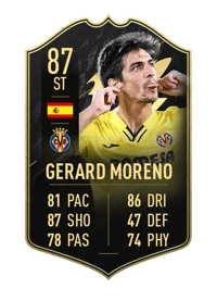 Gerard Moreno Team of the Week 87 OVR