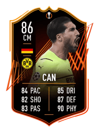 Emre Can UEFA Europa League Road to the Final 86 OVR