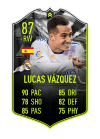 Lucas Vázquez SHOWDOWN PLUS 87 OVR