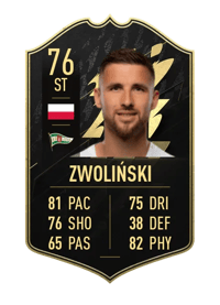Łukasz Zwoliński Team of the Week 76 OVR