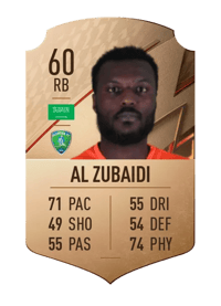 Ali Al Zubaidi Rare 60 OVR