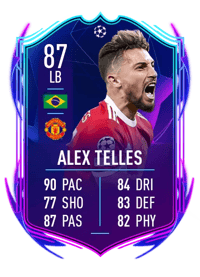 Alex Telles UEFA Champions League Road to the Final 87 OVR