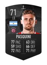 Nicolás Pasquini CONMEBOL SUDAMERICANA 71 OVR