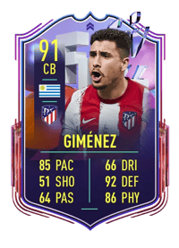 José María Giménez Fantasy FUT Upgrade 91 OVR