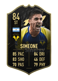 Giovanni Simeone Team of the Week 84 OVR