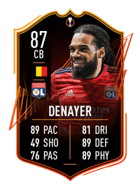 Jason Denayer UEFA Europa League Road to the Final 87 OVR
