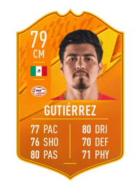Érick Gutiérrez Domestic Man of the Match 79 OVR