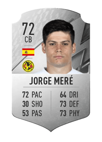 Jorge Meré Rare 72 OVR