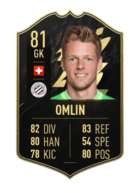 Jonas Omlin Team of the Week 81 OVR