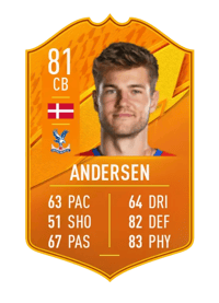 Joachim Andersen Domestic Man of the Match 81 OVR