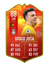 Diogo Jota adidas NUMBERS UP 88 OVR