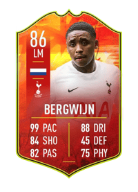 Steven Bergwijn adidas NUMBERS UP 86 OVR