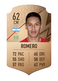 Matías Romero Rare 62 OVR