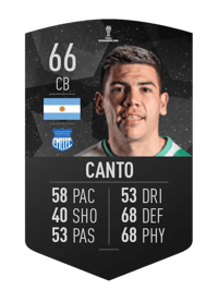 Gustavo Canto CONMEBOL SUDAMERICANA 66 OVR