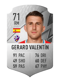 Gerard Valentín Rare 71 OVR