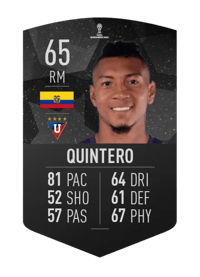 José Quintero CONMEBOL SUDAMERICANA 65 OVR