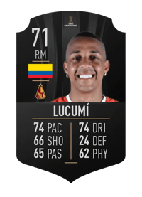 Jeison Lucumí CONMEBOL LIBERTADORES 71 OVR