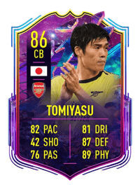 Takehiro Tomiyasu FUT Future Stars 86 OVR