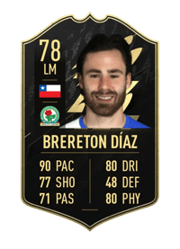 Ben Brereton Díaz Team of the Week 78 OVR