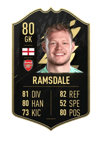Aaron Ramsdale Team of the Week 80 OVR