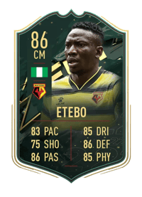Oghenekaro Etebo WINTER WILDCARDS 86 OVR
