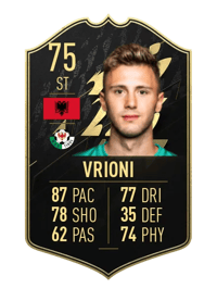 Giacomo Vrioni Team of the Week 75 OVR