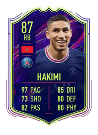 Achraf Hakimi Ones to Watch 87 OVR