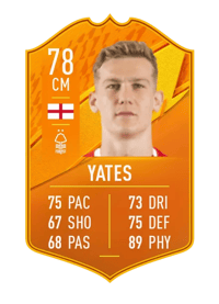 Ryan Yates Domestic Man of the Match 78 OVR