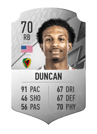 Kyle Duncan Rare 70 OVR