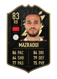 Noussair Mazraoui Team of the Week 83 OVR