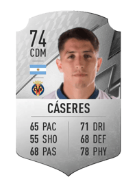 Santiago Cáseres Rare 74 OVR