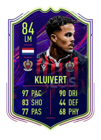 Justin Kluivert Ones to Watch 84 OVR