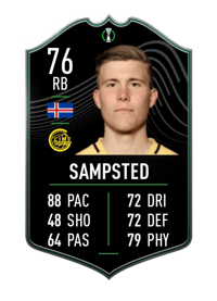 Alfons Sampsted UECL MOTM 76 OVR