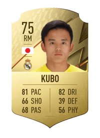 Takefusa Kubo Rare 75 OVR