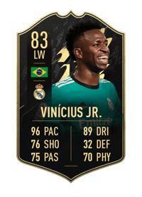 Vinícius Jr. Team of the Week 83 OVR