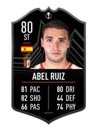 Abel Ruiz UEFA Europa League MOTM 80 OVR