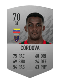 Sergio Córdova Common 70 OVR