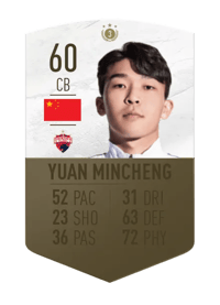 Yuan Mincheng ICON SWAPS 3 60 OVR