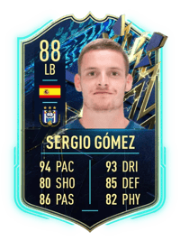 Sergio Gómez Team of the Season 88 OVR