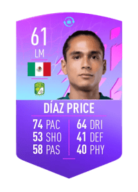 Jorge Díaz Price FUT BIRTHDAY TOKEN 61 OVR